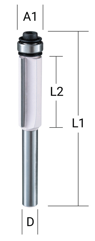 Malu frēze ar gultni (2 tera) 12,7x13,0 mm/ 55,5mm, 8mm Kāts, D-68024 MAKITA