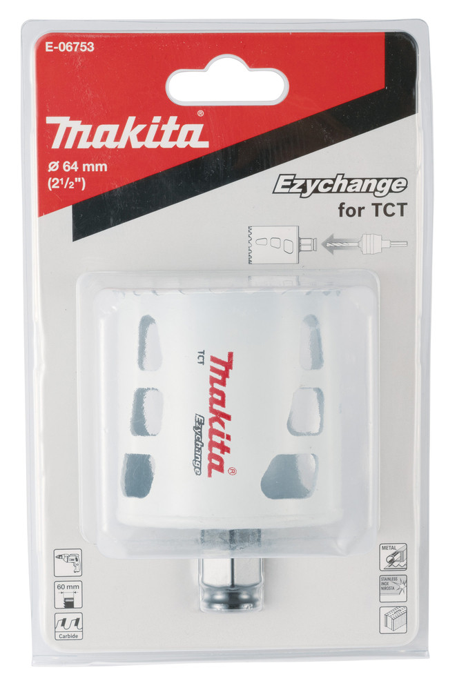 EZYCHANGE TCT Caurumzāģis multimateriāliem 64mm, E-06753 MAKITA