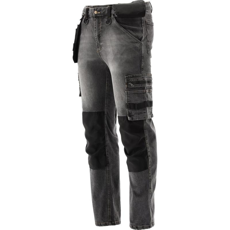 Брюки STRETCH JEANS STEEL GREY раз.L/XL YT-79063 YATO