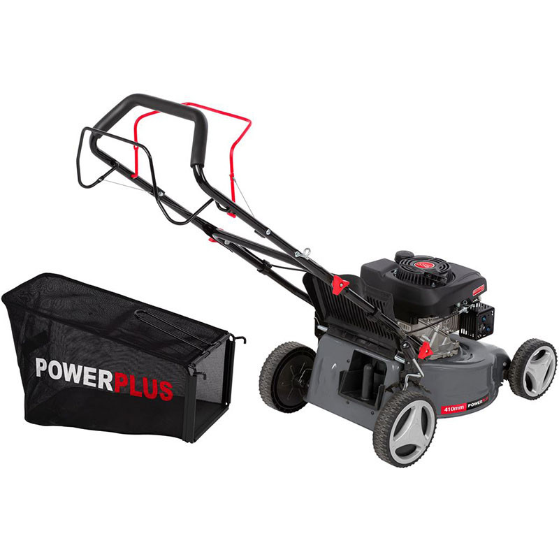 Benzīna zāles pļāvējs 132cc, 41cm, 2.5kW, 25-75mm, pašgājējs POWEG63773 POWERPLUS EG