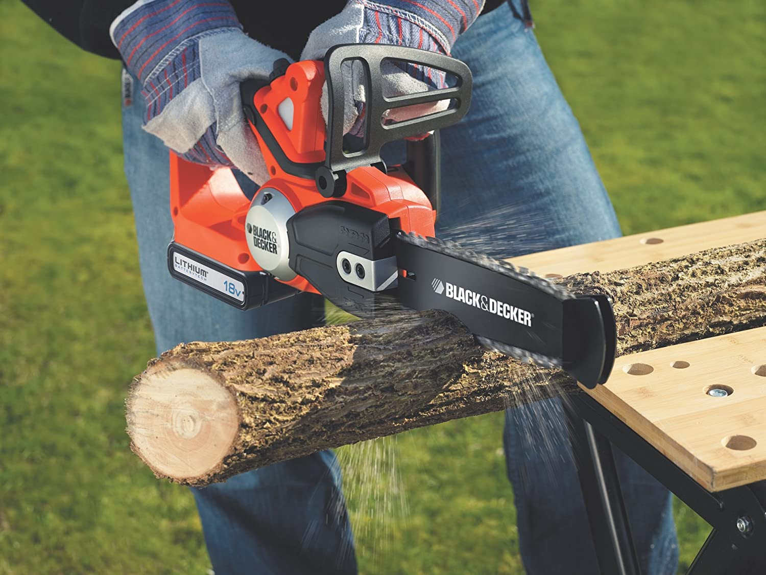 Akumulatora motorzāģis CKEB13, 18V, 1x2Ah, 20cm sliede, GKC1820L20-QW BLACK&DECKER