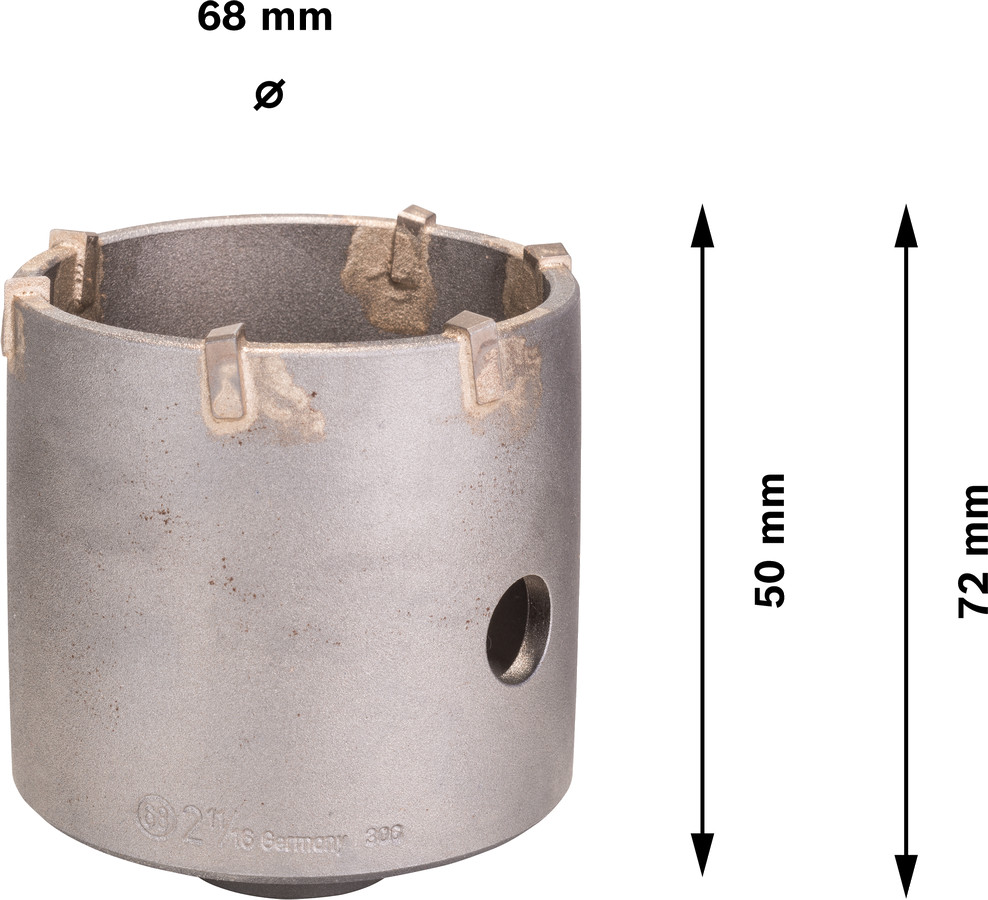 Vieglais kroņurbis 68,0x60,0 mm, 1 gab., Perforatora urbjiem PRO SDS PLUS-5 CORE CUTTER, 2608550076, BOSCH