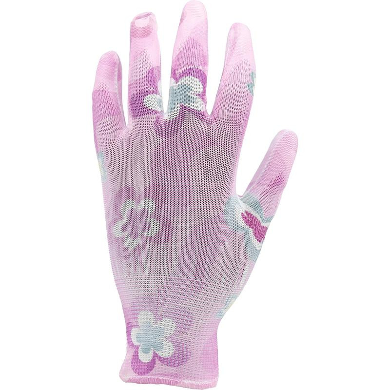 POLYESTER GARDEN GLOVES 10" WERS 74131 FLO