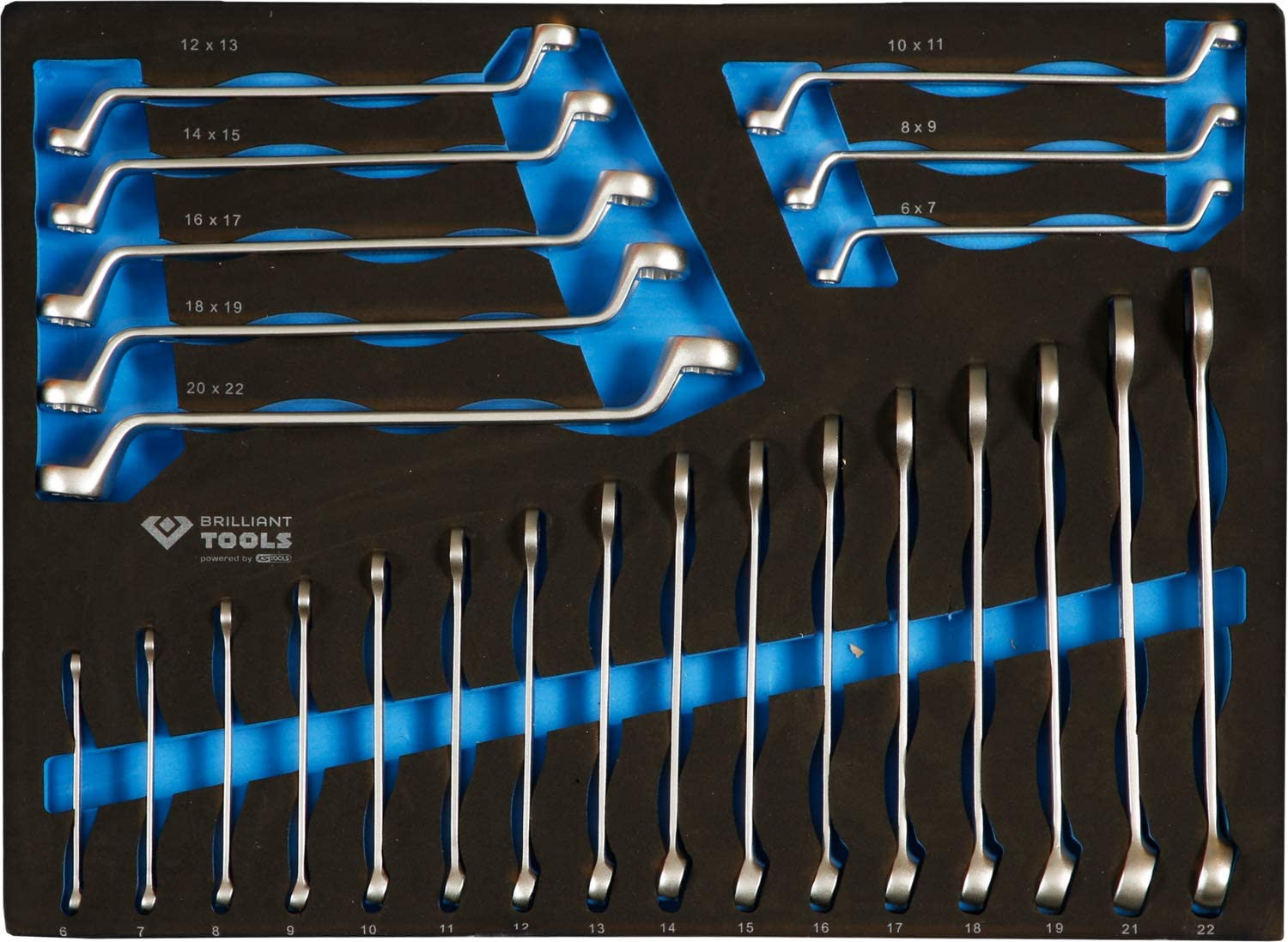 Servisa instrumentu skapis ar 7 atviktnēm (473gab.) BT153473 BRILIANT TOOLS