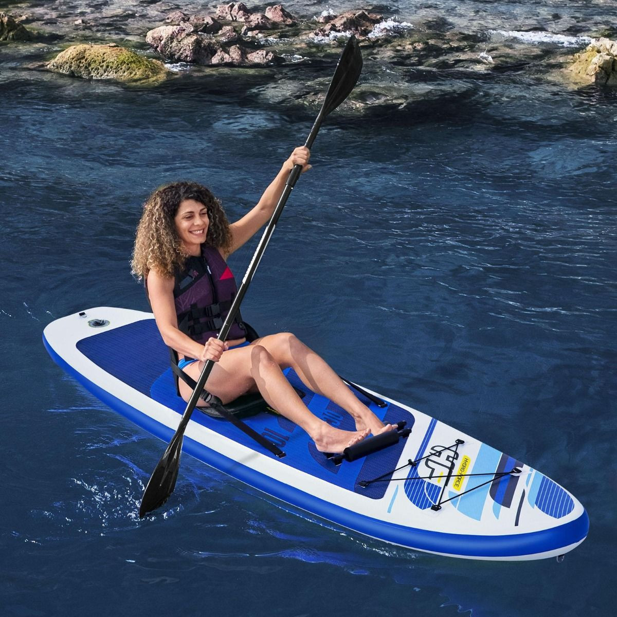 SUP dēlis, Hydro-Force Oceana Convertible, 305x84x12cm, 65350, BESTWAY