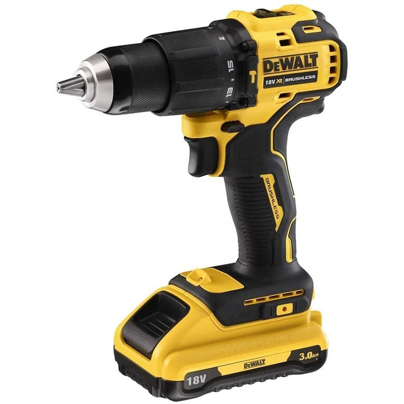 Аккумуляторная ударная дрель - шуруповерт 18V DCD709L2T-QW DeWalt