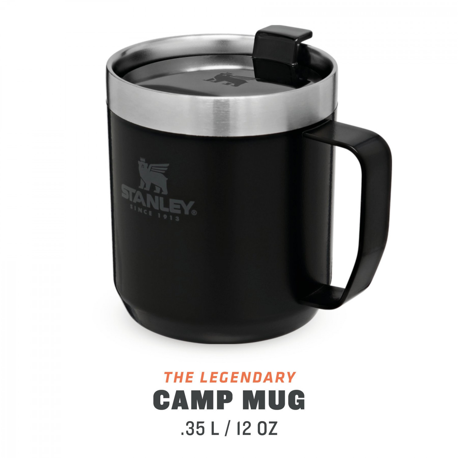 Terminis puodelis The Legendary Camp Mug Classic 0,35L matinė juoda 2809366006 STANLEY