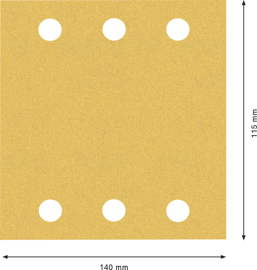 Ekspertu C470 slīppapīra komplekts orbitālajām slīpmašīnām, ātra krāsas un koka slīpēšana, 115x140 mm, 10 gab., 2608901113, BOSCH