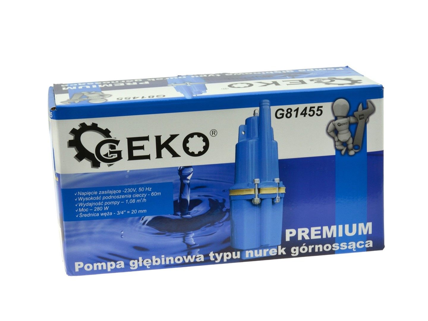 Giluminio vandens siurblys Premium G81455 GEKO