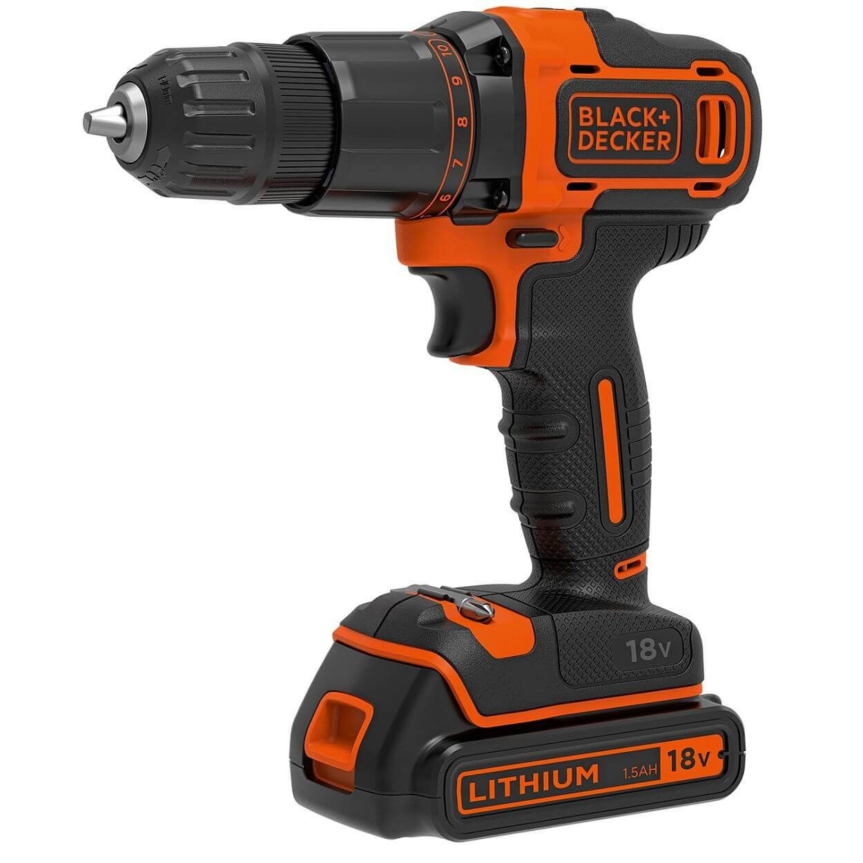 Аккумуляторная ударная дрель 18В (1x1,5Ач) BDCHD18S1KA-QW BLACK&DECKER