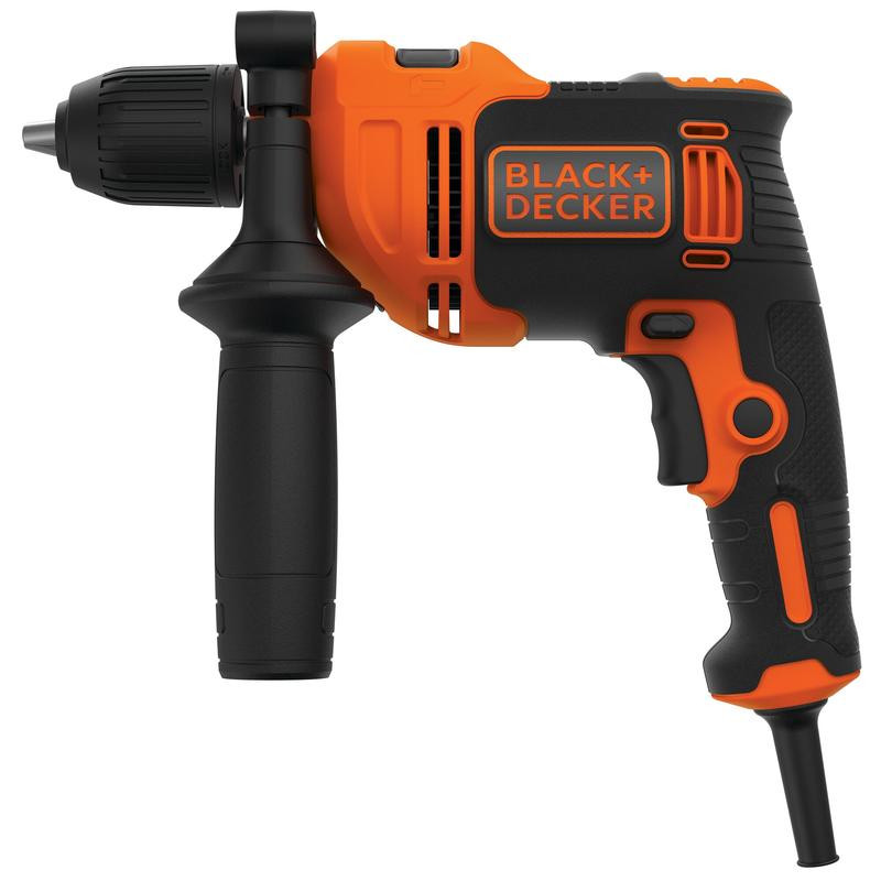 Keyless 550W 1 Gear Hammer Drill in Kitbox BEH550K-QS BLACK DECKER