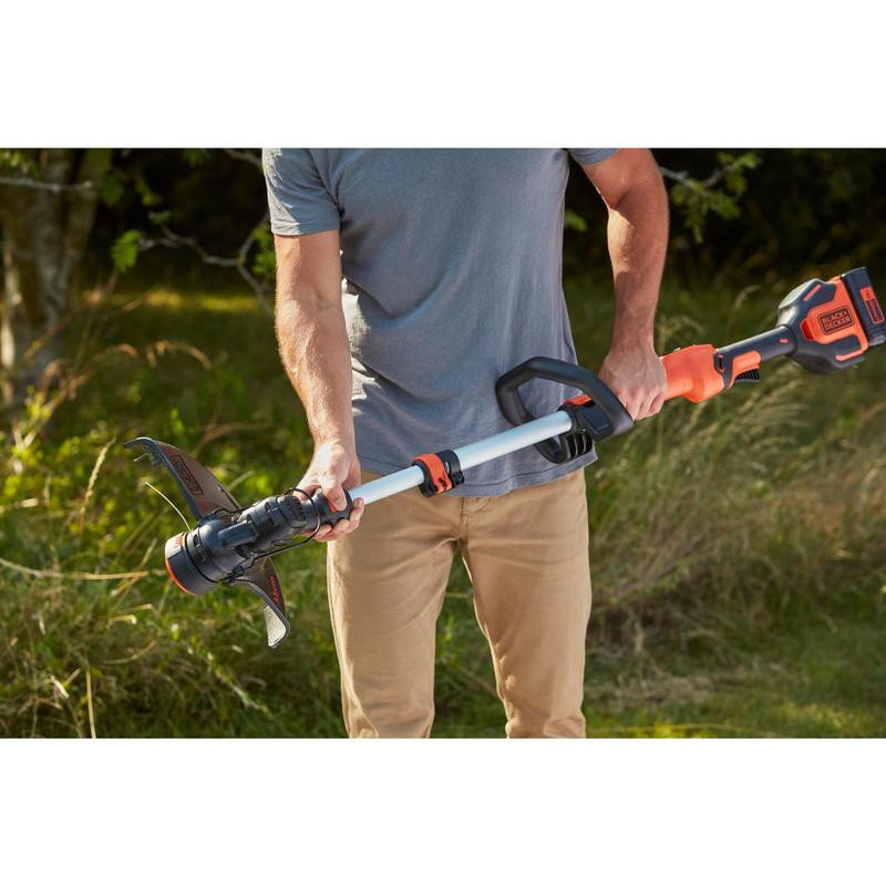 33 cm trimmer + aku, 1x2,5aH, 1,3a laadija BCSTE636L1-QW BLACK DECKER