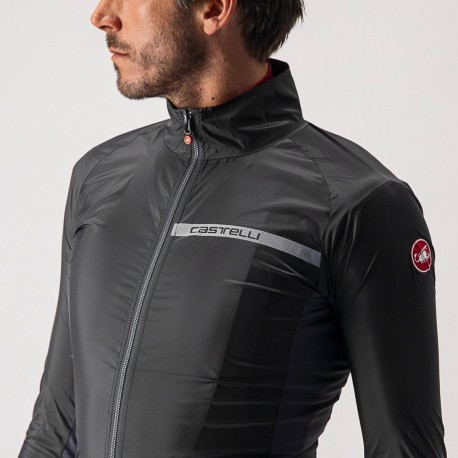 Velo jaka SQUADRA Strech Jacket, izmērs: XL, Light Black/Dark Gray, 8050949395158 CASTELLI