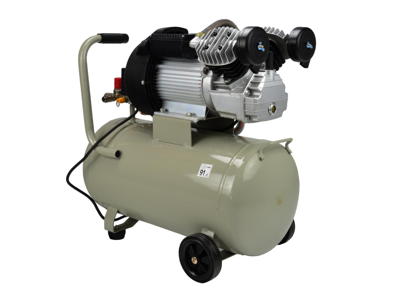 50L eļļas gaisa kompresors V-Twin 8 bar 410 L/min, G80305 GEKO