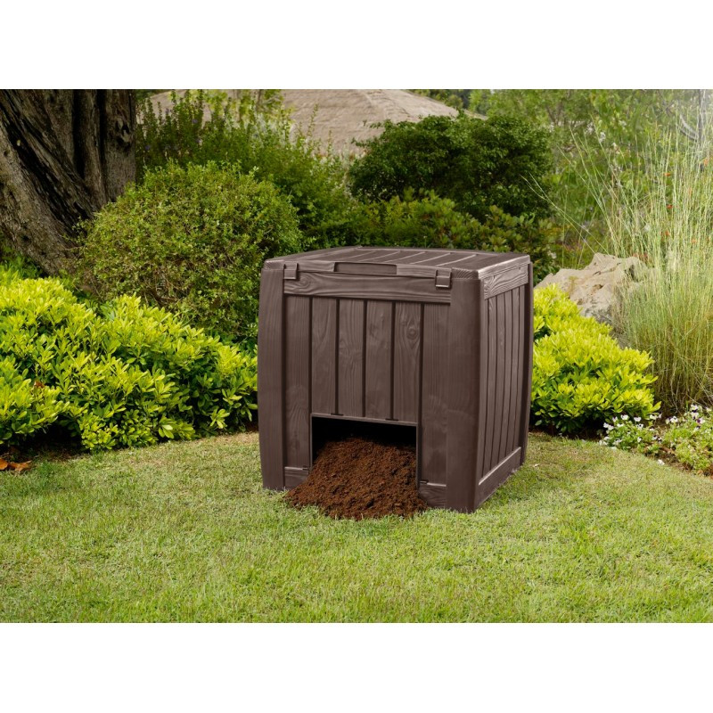 Komposto dėžė „Deco Composter“ su pagrindu 340L ruda 29196661521 KETER