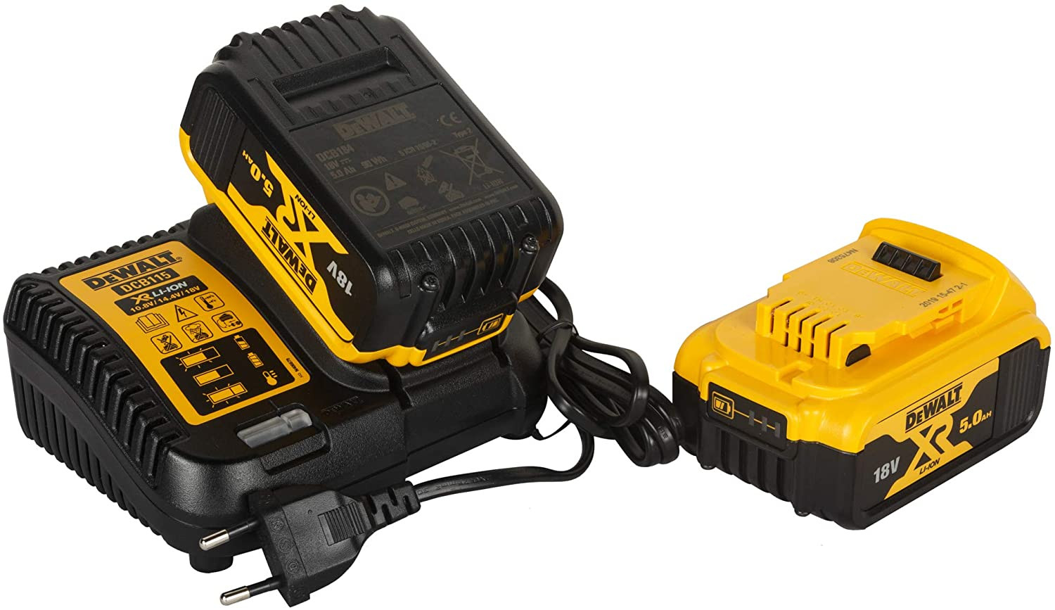 Taisnā slīpmašīna 18V (2x5.0Ah) DCG426P2 DEWALT