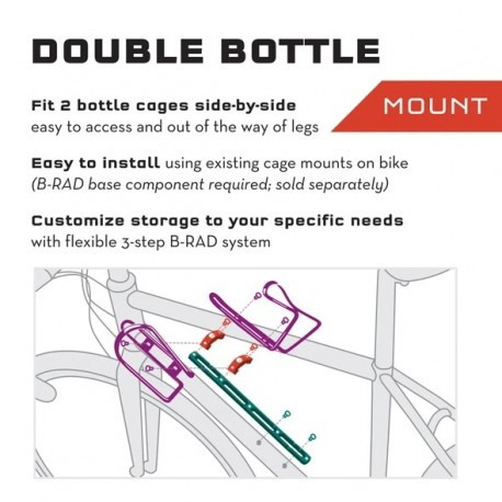 Stiprinājums B-RAD Double Bottle, 0812719025812 WOLF TOOTH