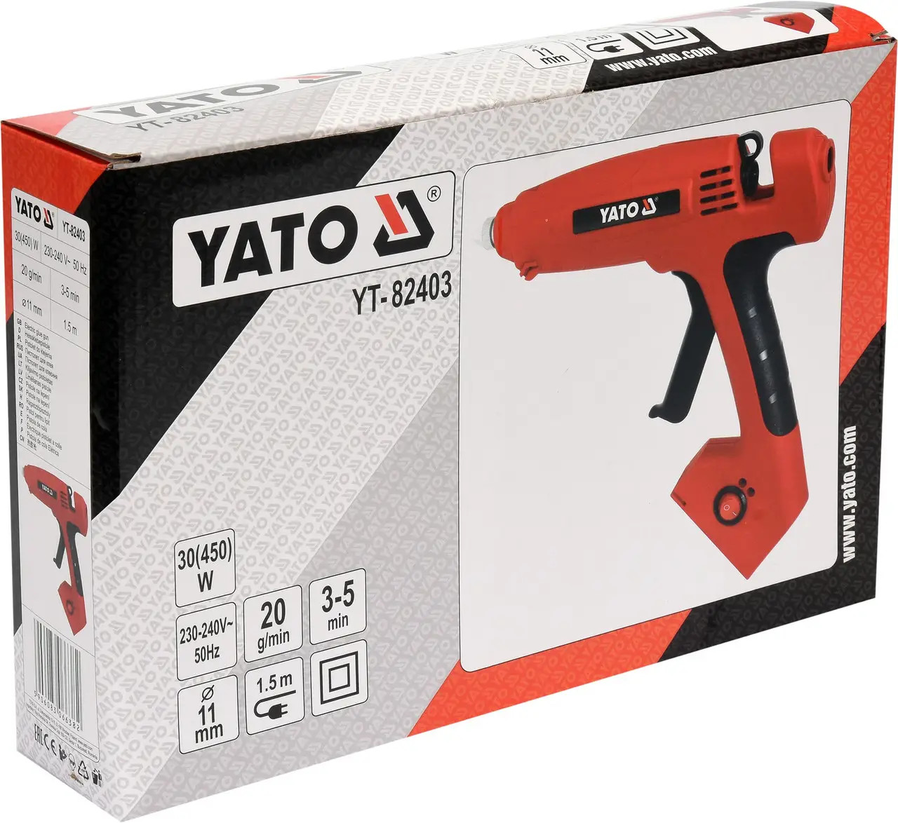 Līmes Pistole 450W 11mm YT-82403 YATO