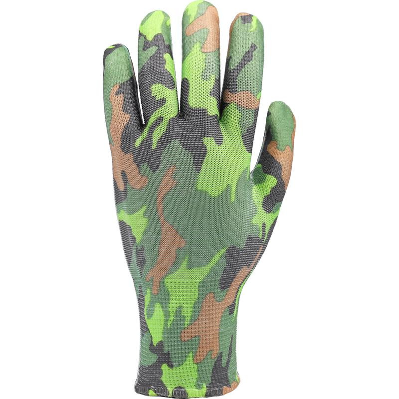 GARDEN GLOVES MILITARY PRINTING A 8" 74113 FLO