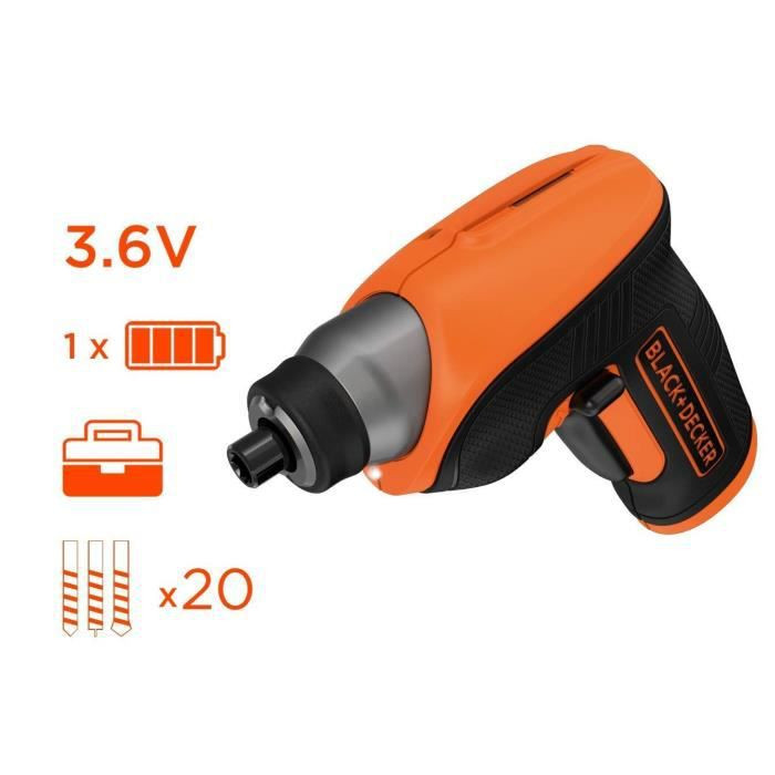 Akukruvikeeraja 3.6V CS3652LCAT 9WBAEBC1 BLACK DECKER