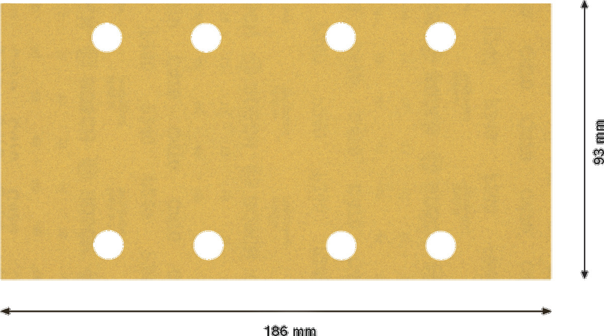 Slīppapīrs,kokam, perf 93x186, G240, 10gb, Orbitālajām slīpmašīnām EXPERT C470 SMILŠPAPĪRS, 2608900858, BOSCH