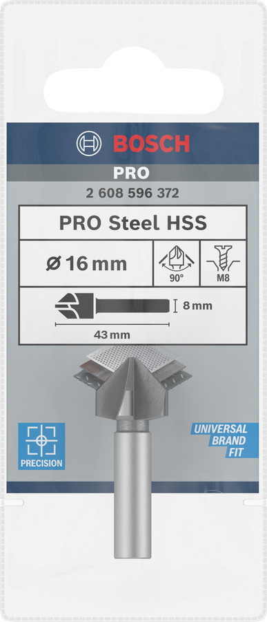 Gremdurbis 16,0x56,0mm, 1gab., Urbjmašīnām/skrūvgriežiem PRO STEEL HSS GREMDURBIS, 2608596372, BOSCH