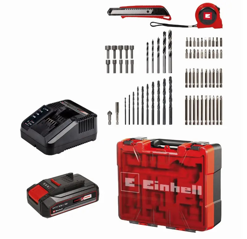 Akutrell 18V TE-CD 18/40 Li + 69 2x2,0Ah 4513934 EINHELL