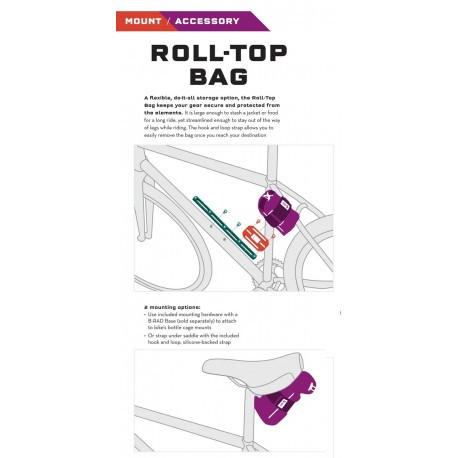 Stiprinājums B-RAD Roll-Top Bag 1,1L, 0812719028561 WOLF TOOTH