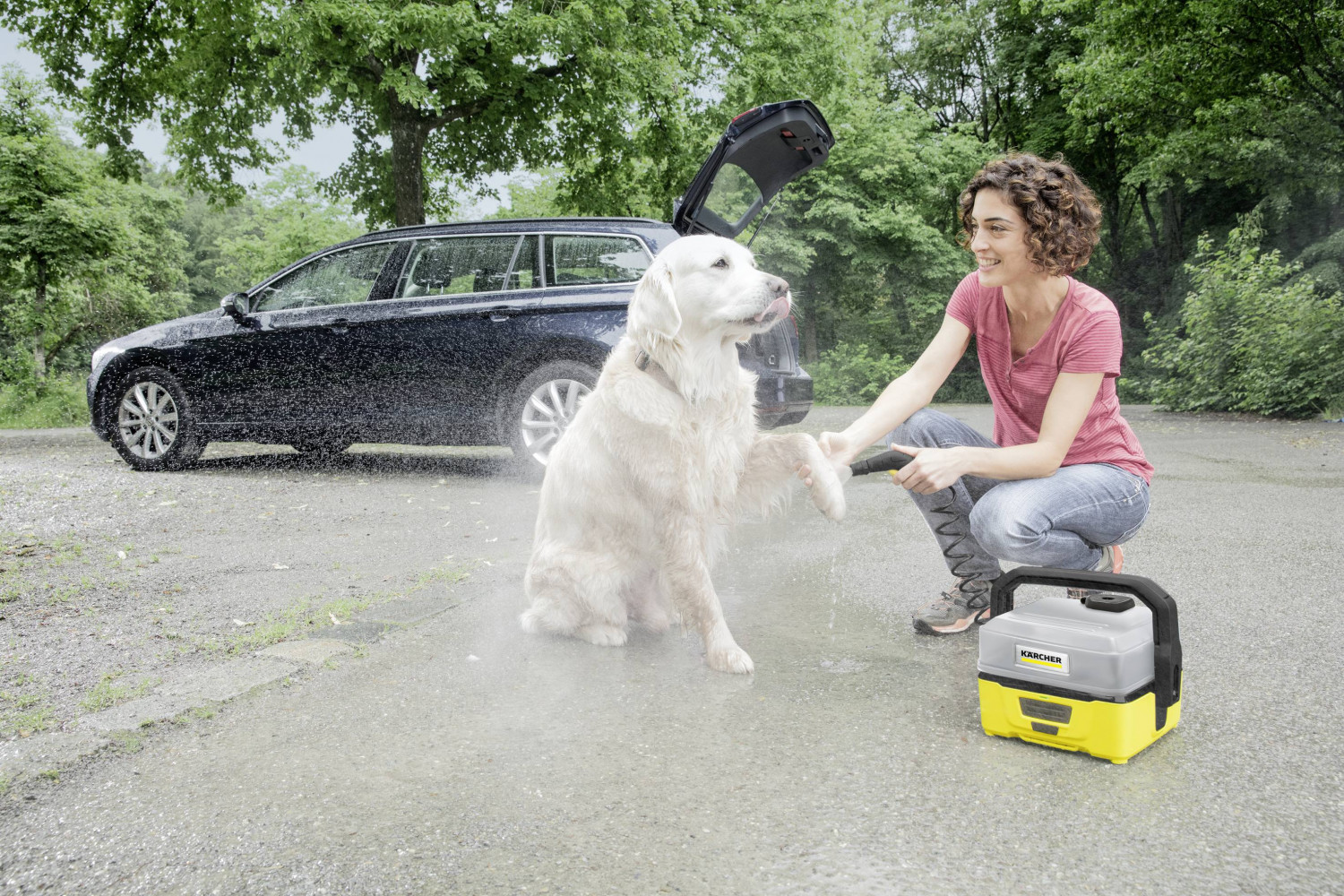 Akumulatora augstspiediena mazgātājs Mobile Outdoor Cleaner 3 + Pet Box 1.680-018.0 KARCHER