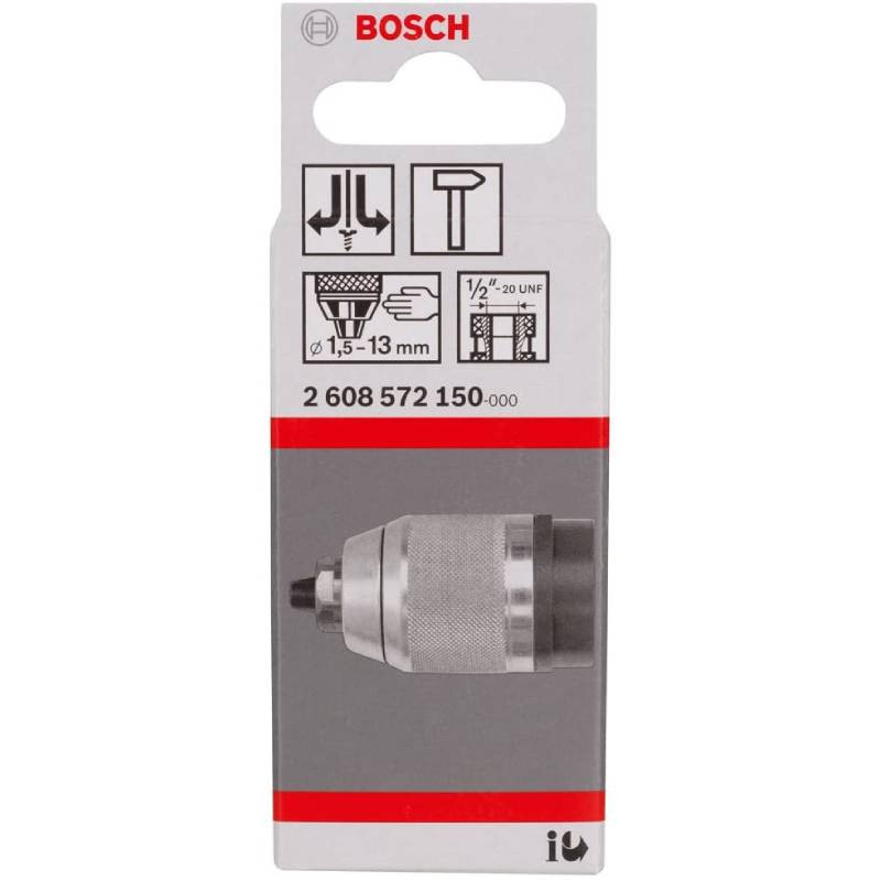 Патрон для дрелей и перфораторов 1,5-13 мм, 1/2"-20 2608572150 BOSCH