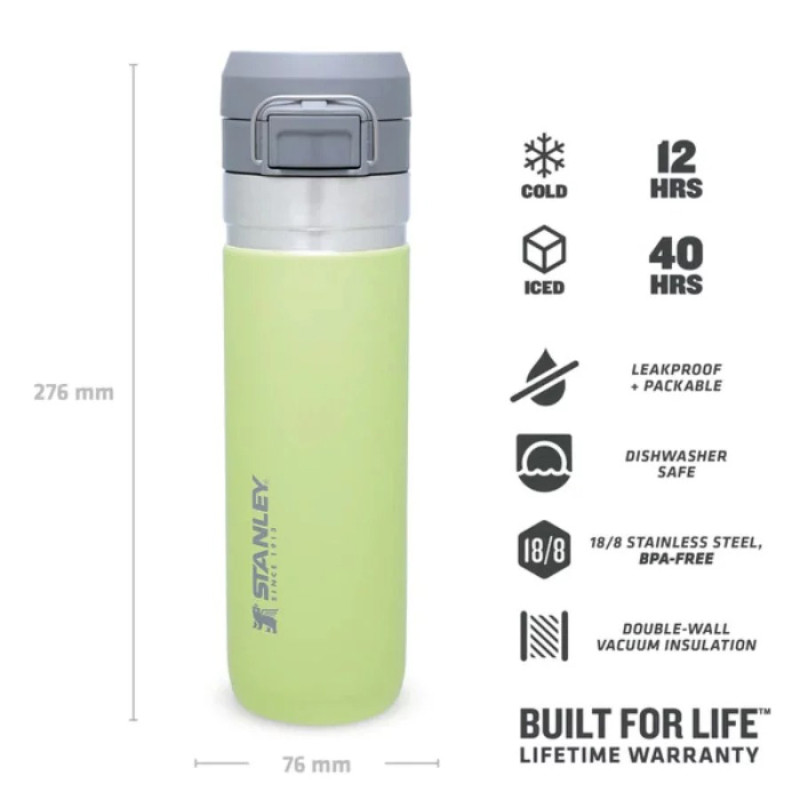 Terminis butelis The Quick Flip Water Bottle Go 0,71L, citrinos geltonos spalvos; 2809149092 STANLEY