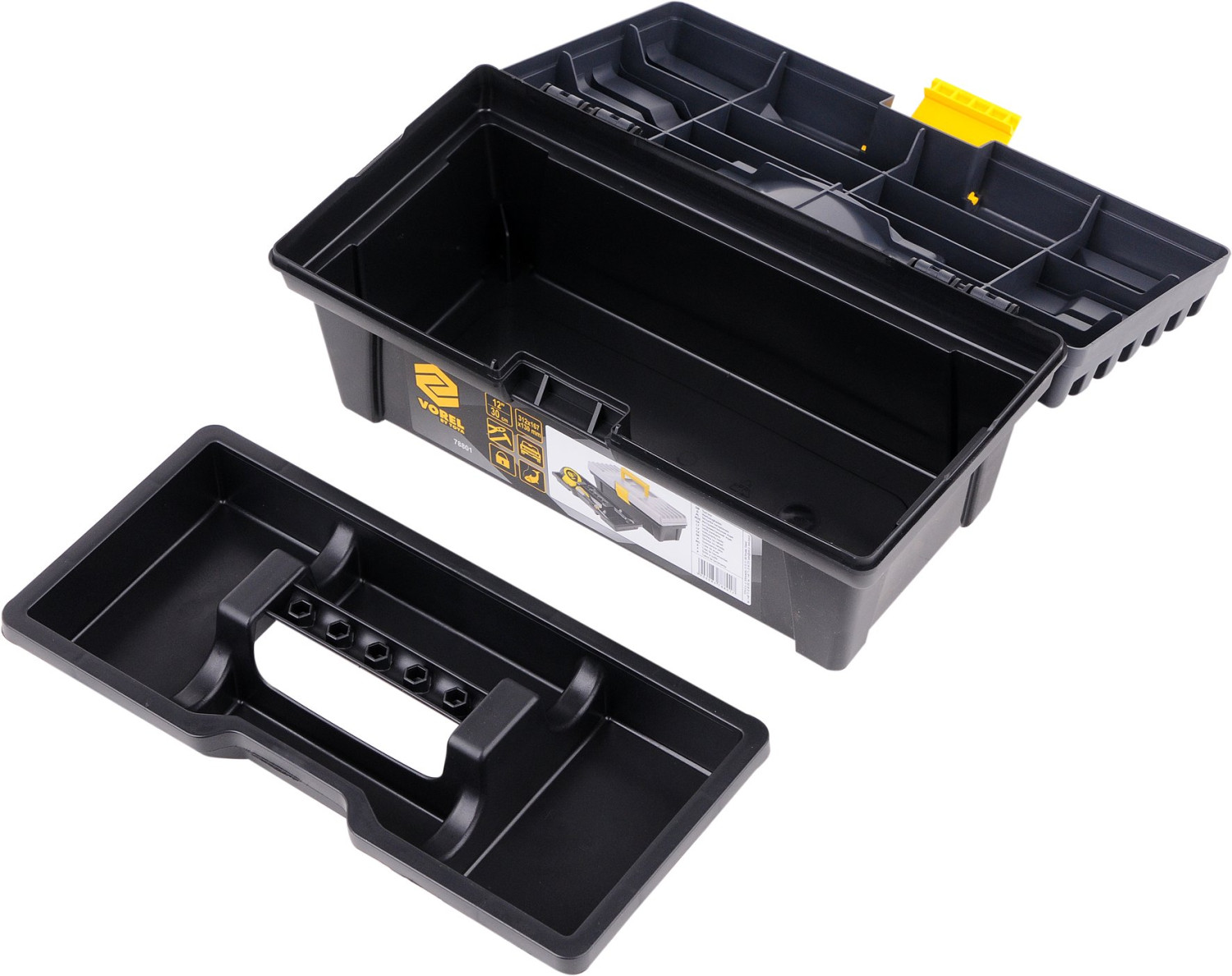 PLASTIC TOOL BOX 12" 78801 VOREL