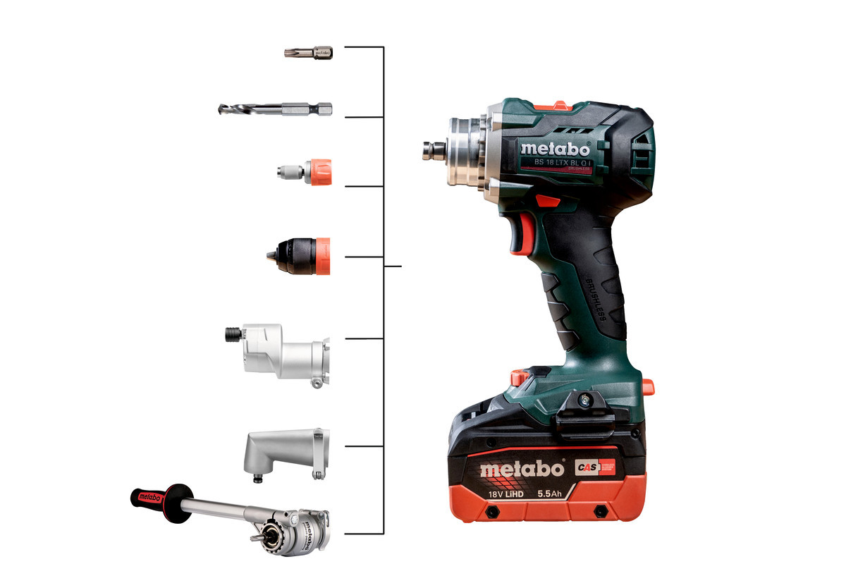 Akumulatora urbjmašīna BS 18 LTX BL Q I 18V (2x5.5Ah) 602359770 METABO