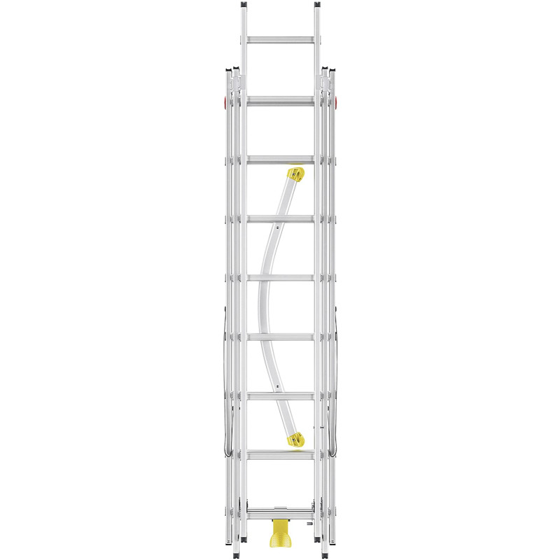 Kombinējamās kāpnes HobbyLOT 2x8+1x9 pakāpieni 150kg 031420507 HAILO