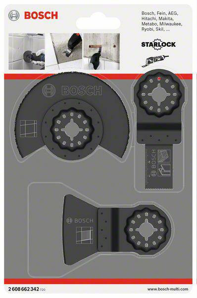 Multitööriista terade komplekt (3 tk.) 2608662342 BOSCH