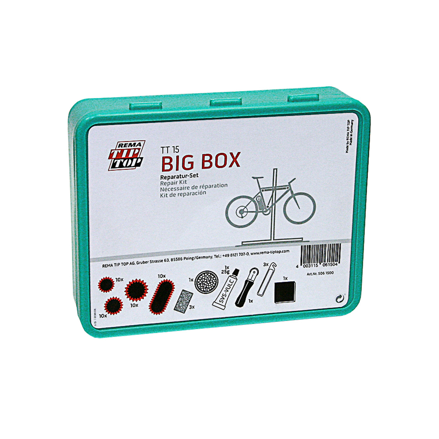 Tip Top Bicycle repair set 'TT 15', R231015, 231015 TIPTOP