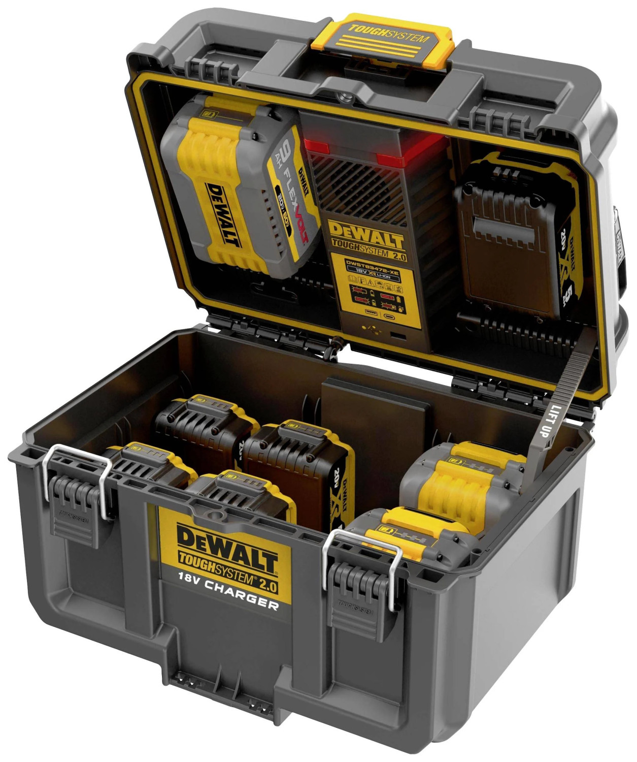 Akumulatoru lādētāja kaste TOUGHSYSTEM 18/54V 4A DWST83471-QW DEWALT