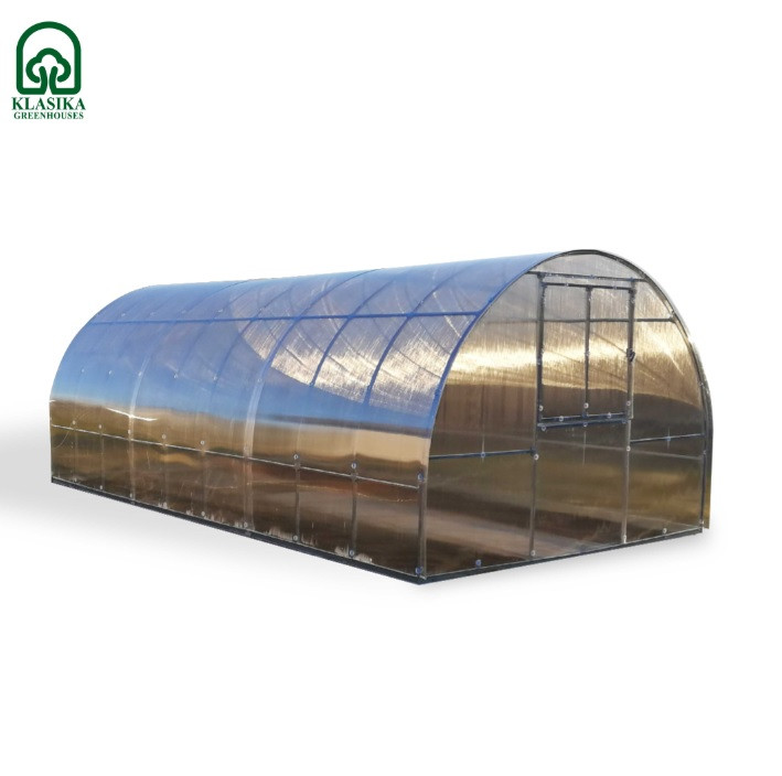 Siltumnīca KLASIKA TUBE 3 x 4m ar pamatiem - 4mm polikarbonāts 4779037491568 KLASIKA GREENHOUSE