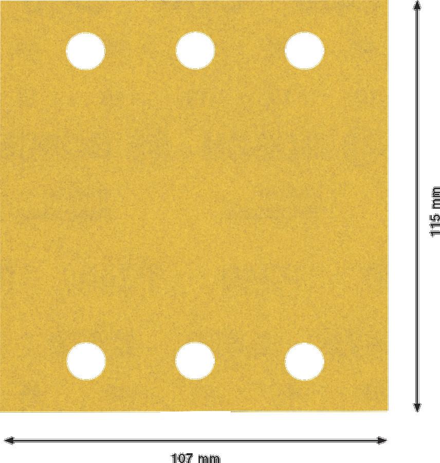 Slīppapīrs C470, kokam 115x107mm,K240,10x, Orbitālajām slīpmašīnām EXPERT C470 SMILŠPAPĪRS, 2608900895 BOSCH