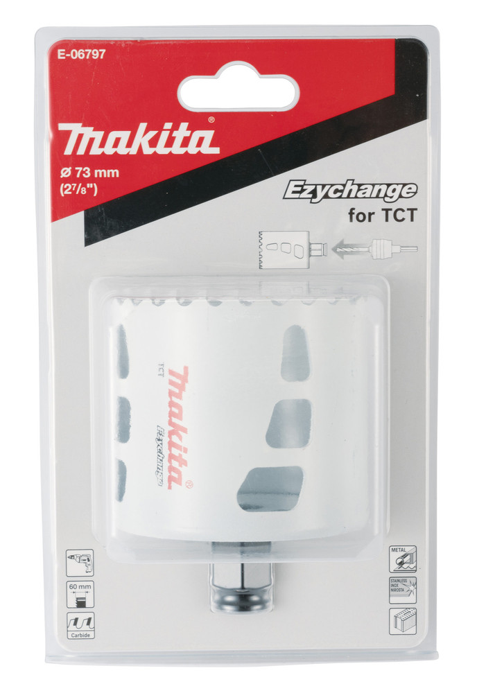 EZYCHANGE TCT Caurumzāģis multimateriāliem 73mm, E-06797 MAKITA