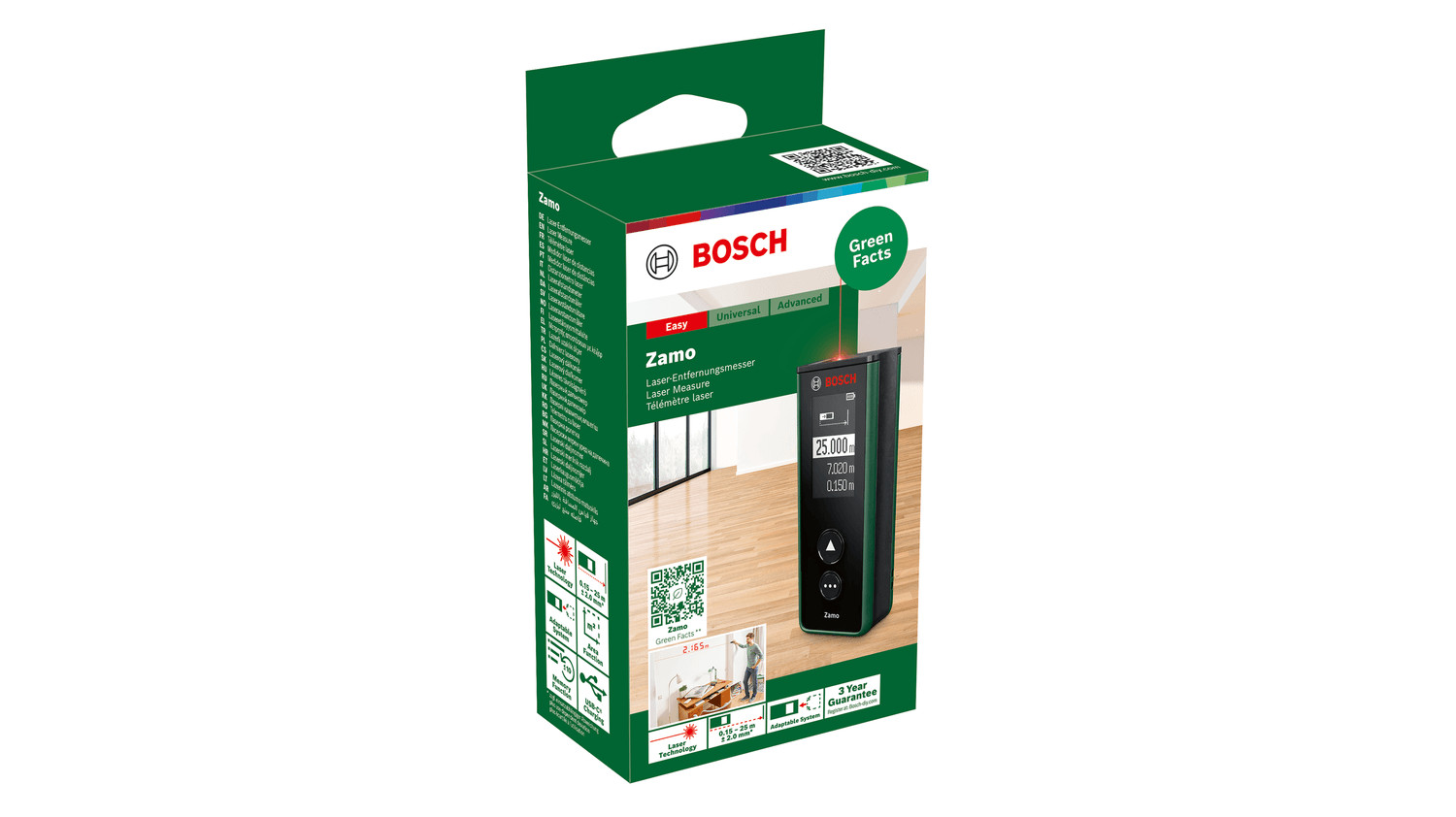 Digitālais lāzera tālmērs Zamo, 0603672900 BOSCH