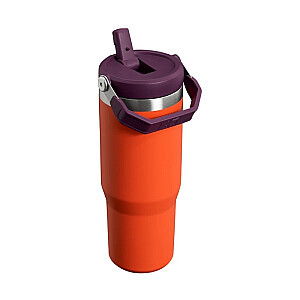 Termokrūze ar salmiņu The IceFlow Flip Straw Tumbler 0,89L oranža