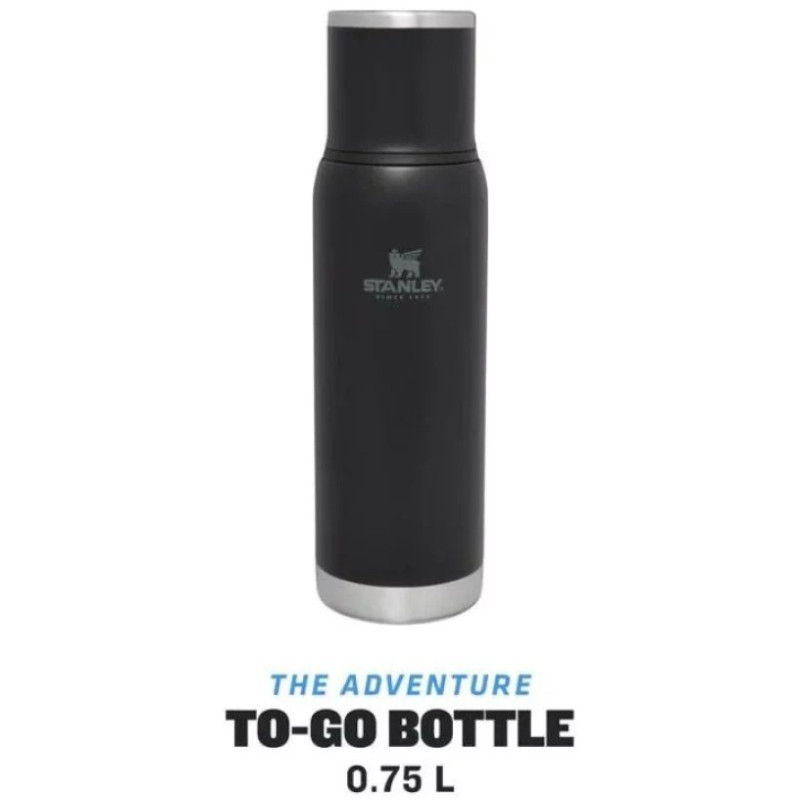 Termoss The Adventure To-Go Bottle 0.75L, melns; 2810818010 STANLEY