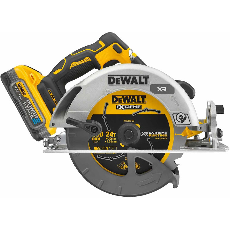 Akuketassaag, 2x5Ah, 190mm, POWERSTACK FLEXVOLT ADVANTAGE TSTAK, DCS573H2T, DCS573H2T-QW DEWALT