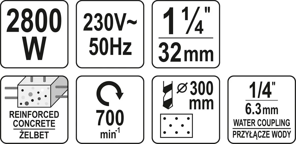 Diamond Drill 2800W YT-81983 YATO