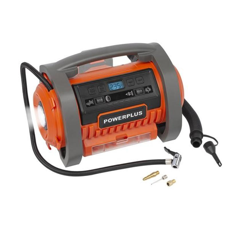 Akumulatora pumpis 20V + 220V, 3 piederumi, POWDP7030 POWERPLUS