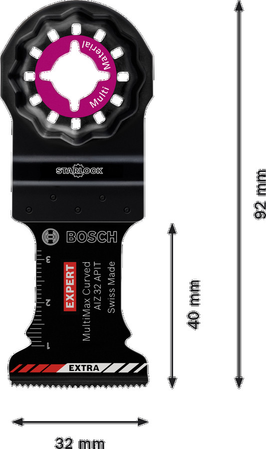 Starlock AIZ32APIT 1 gab., Svārstību daudzfunkcionālajiem darbarīkiem EXPERT AIZ 32 APIT MULTIMAX GREMDZĀĢĒŠANAS ASMENS, 2608900024, BOSCH