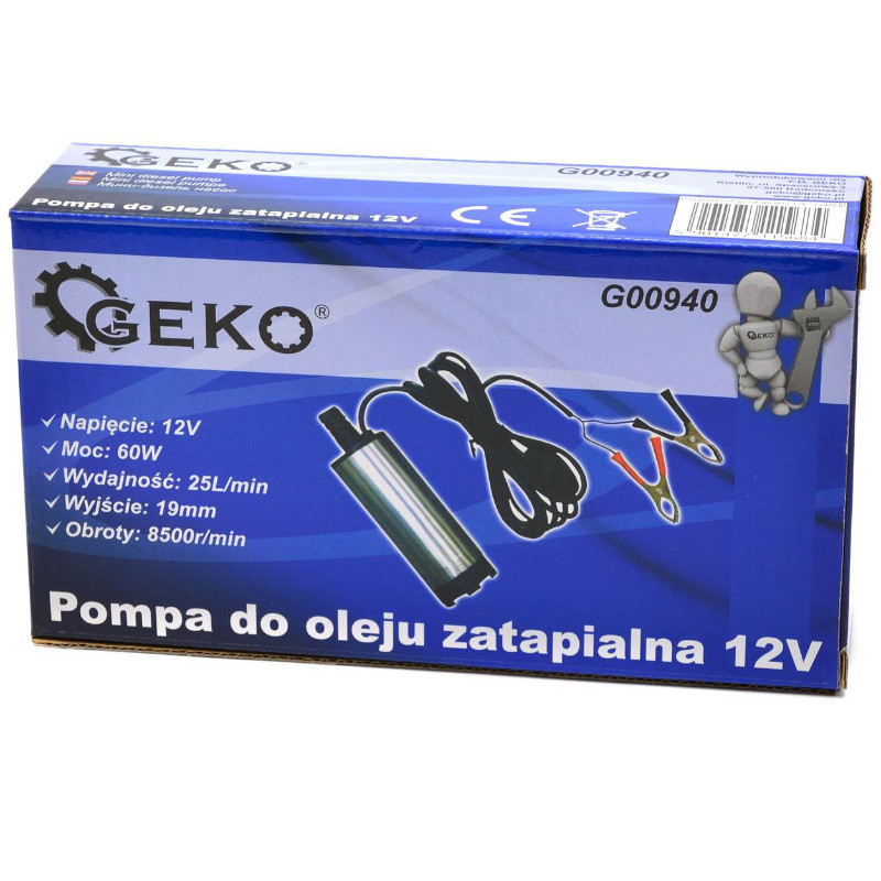 Iegrmdējams dizeļa un eļas sūknis 52mm 12V; G00940 GEKO