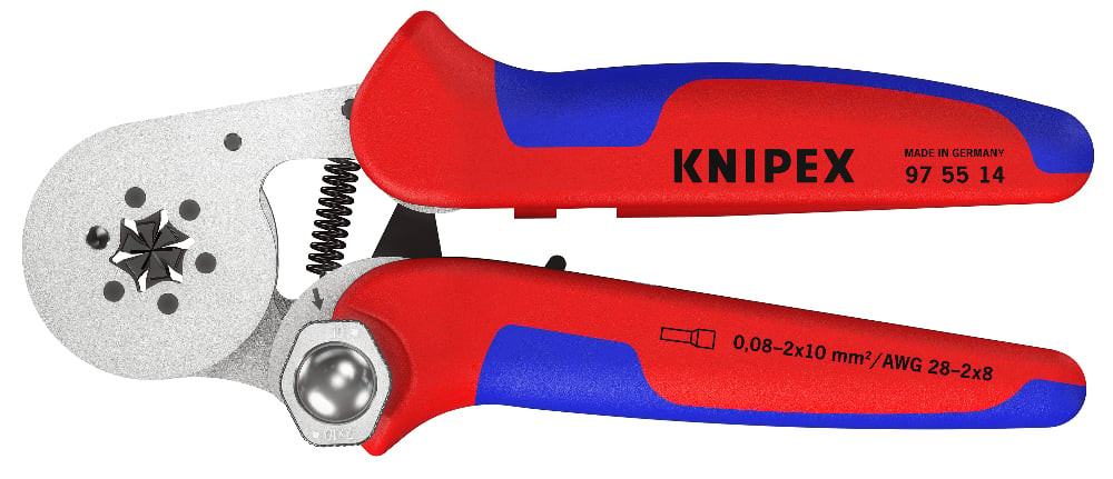 Self-Adjusting Crimping Pliers for wire ferrules 975514 KNIPEX