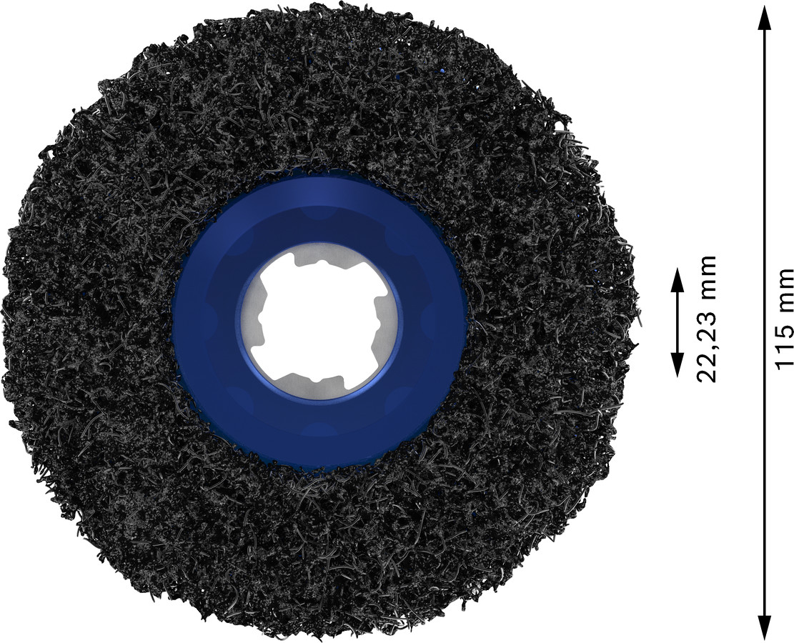 X-LOCK tīrīšanas disks N377 Metal, Ø115mm, Mazām leņķa slīpmašīnām PRO N377 TĪRĪŠANAS DISKS, 2608621832, BOSCH